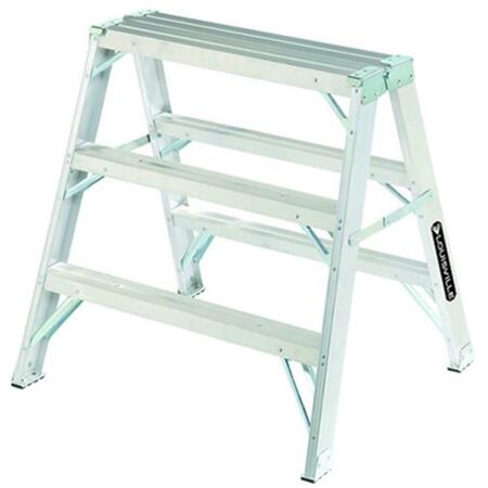 HOMECARE PRODUCTS 3 Ft. Aluminum Sawhorse Step Ladder HO137907